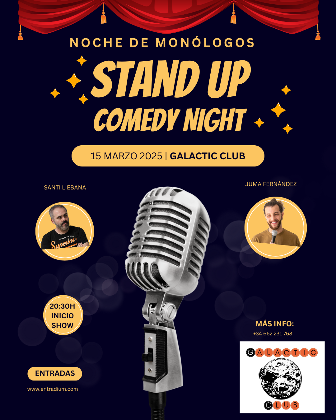 Cartel con todas las fechas de los próximos shows